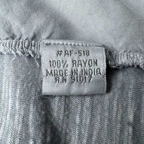 Solitaire Top Womens Small Gray Crochet Embroidered Cottagecore Boho Casual Chic - Picture 11 of 16